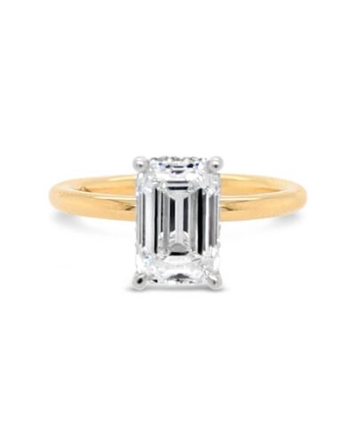 Emerald Ring - 18ct Yellow Gold