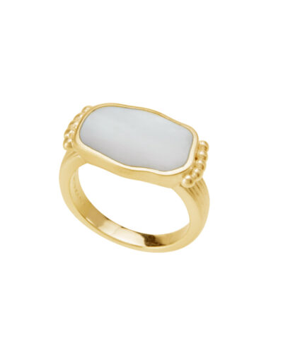 Aphrodite Goddess Ring - Yellow Gold