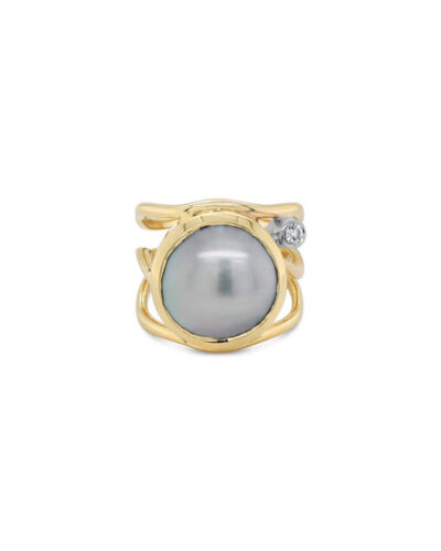 Open Lexi Sparkle Ring - 9ct Yellow Gold