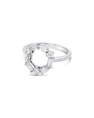 Diamond Infinity Ring - 9ct White Gold