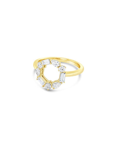 Diamond Infinity Ring - 9ct Yellow Gold