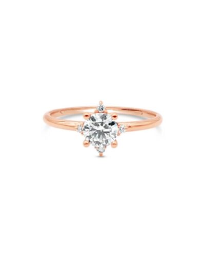 Bright Star Diamond Ring by OLYV - 9ct Rose Gold