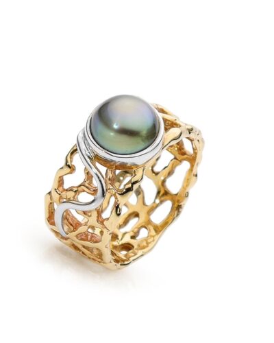 Ocean's Serenity Ring - 9ct Yellow Gold
