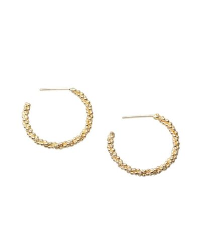 Seed Garland Hoops - 9K Gold