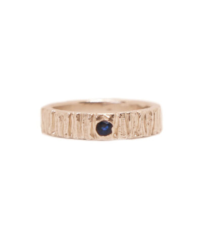 Aqua Sapphire Ring - 9K Yellow Gold