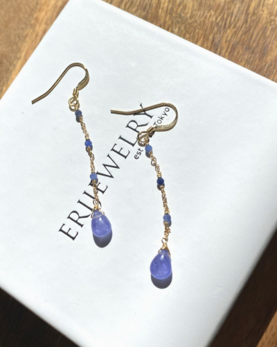 Tanzanite Bohemian Earrings - Gold Filled