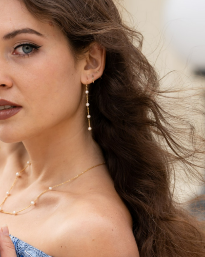 Shidare Drop Earrings - Gold Filled