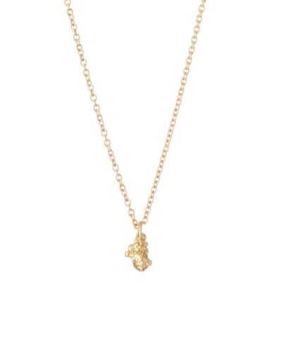 Wattle Amulet Necklace - 9K Gold
