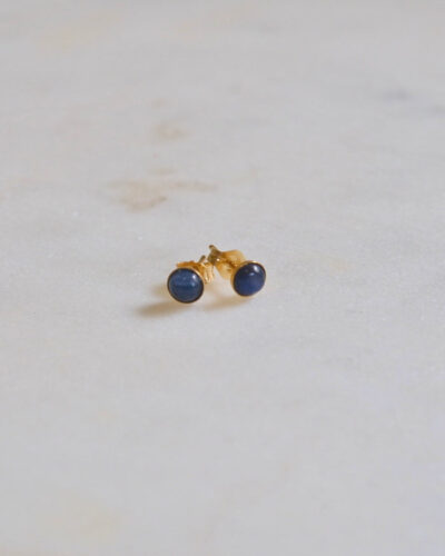 Blue Sapphire Earrings - Gold Filled