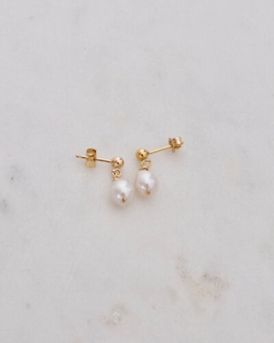 Teardrop Stud Earrings - Gold Filled