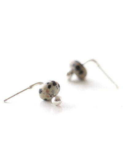 Jasper Earrings - Sterling Silver