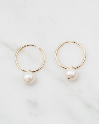 Pearl Sleepers - 14k Gold Filled (Small)
