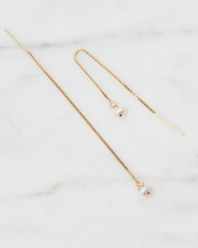 Pull Through Pearl Threads - 14k Gold Filled