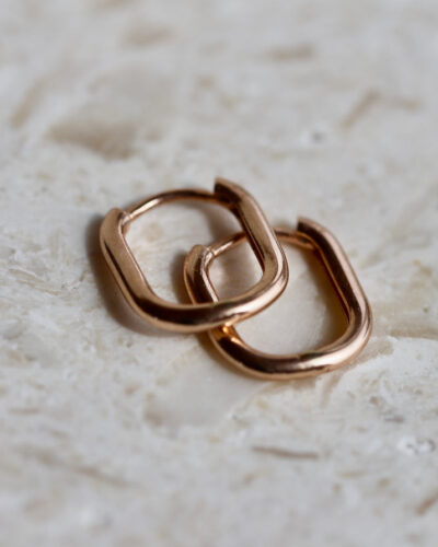 Huggie Earrings - 9ct Rose Gold