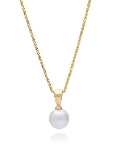 Acacia Petite Pearl Pendant - 9ct Gold