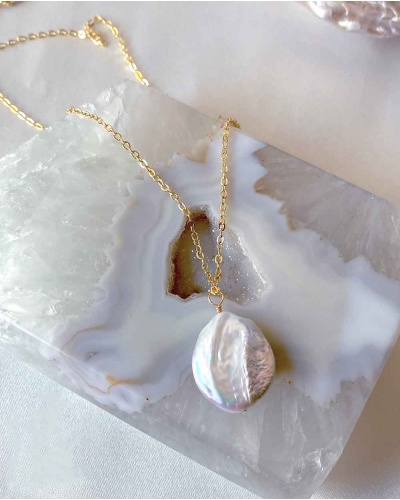 Radiance Keshi Pearl Necklace - 14K Gold Filled (18")