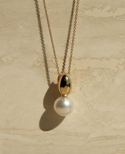 Ebb South Sea Pearl Pendant - Gold Vermeil