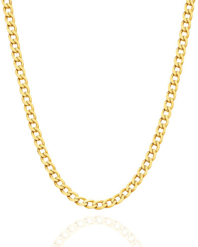 Figaro Chain - 9ct Gold (3.9mm Single Link) (50cm)