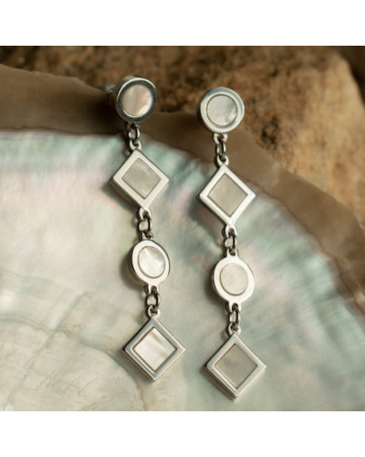Harmony Drop Earrings - Sterling Silver