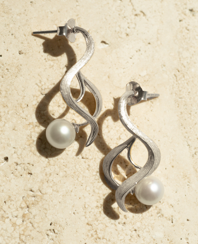 Hawkesbury Pearl Earrings - Sterling Silver