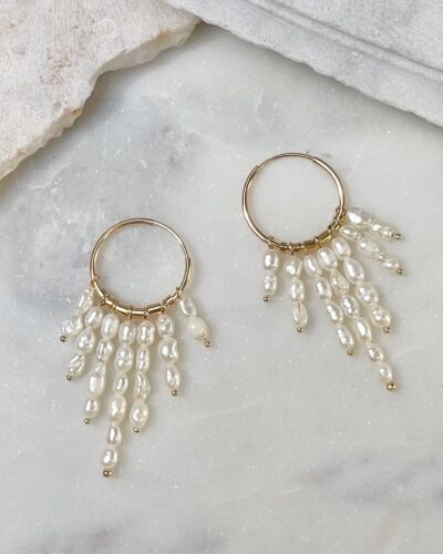 Rice Pearl Tiers #2 - 14k Gold Filled