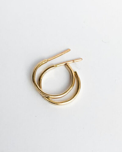 Ripples Fine Hoops - 9ct Gold