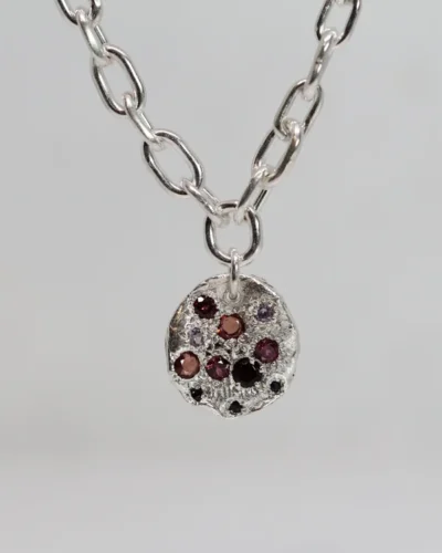 Garnet Drop Necklace