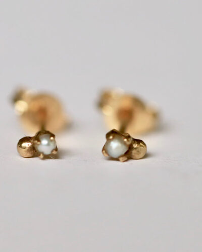 Gem Studs - 9ct Gold