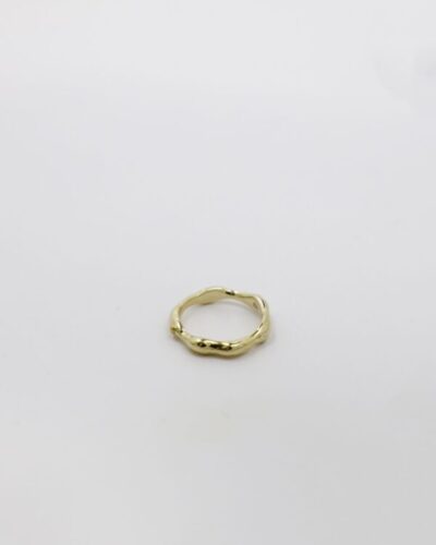 Ripple Pinky Ring - 9ct Yellow Gold