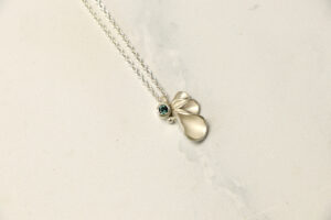 Leafy Teardrops - Fine & Sterling Silver