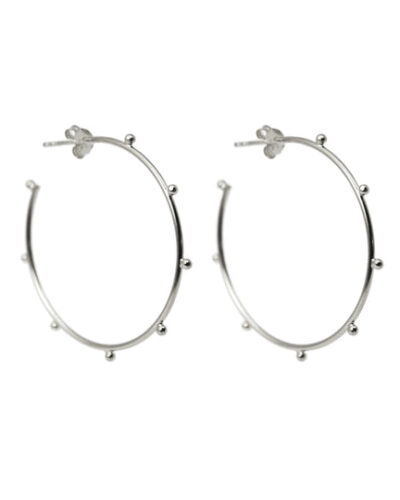 Galaxy Hoop Earrings - Sterling Silver