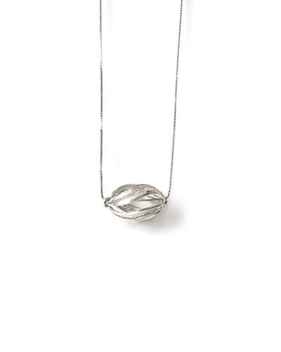 Twisted Seed Pendant - Sterling Silver
