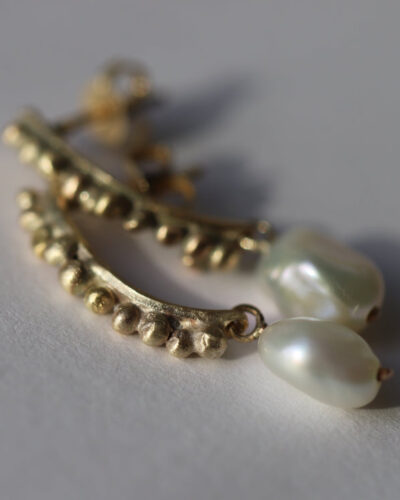Nikau Drop Earrings - 9ct Gold