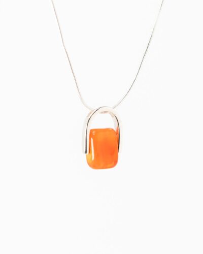 Empress Neon Petite Pendant Necklace - Sterling Silver (45cm)