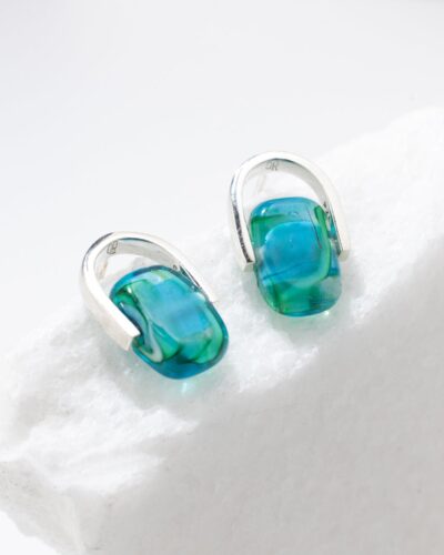 Empire Marine Stud Earrings - Sterling Silver