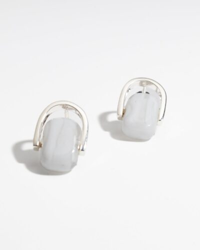 Empire Cloud Stud Earrings - Sterling Silver