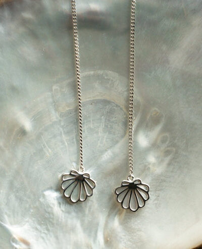 Petite Shell Earrings - Sterling Silver