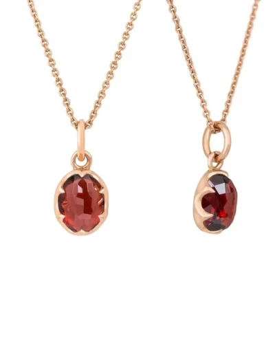 Medieval Claw Pendant - 9ct Rose Gold, Garnet