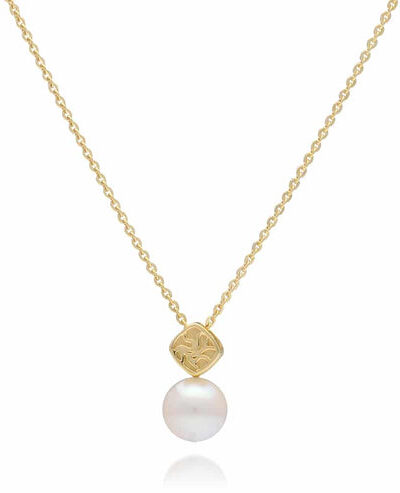 Seagrass Pearl Pendant - 9ct Gold
