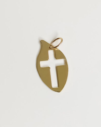 Holey Cross Pendant - 9K Yellow Gold