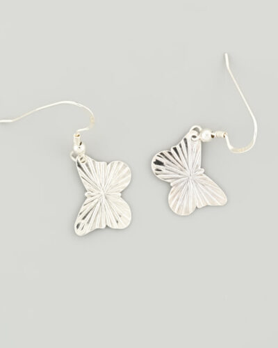Butterfly Earrings - Sterling Silver (Butterfly Textured)