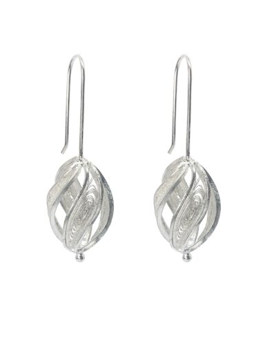 Handmade Twisted Filigree Earrings - Sterling Silver