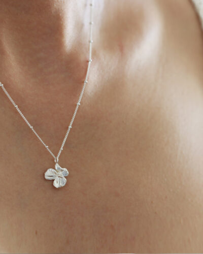 Blooming Petal Necklace - Sterling Silver