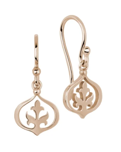 Arabesque Drop Earrings - 9ct Rose Gold