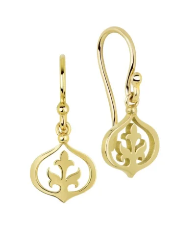 Arabesque Drop Earrings - 9ct Yellow Gold