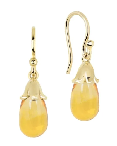 The Tinkerbells Citrine Drop Earrings - 9ct Yellow Gold