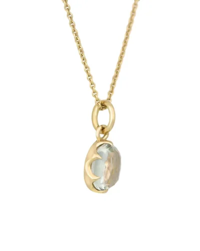 Medieval Claw Pendant - 9ct Yellow Gold, Green Amethyst