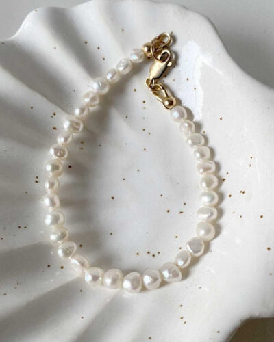 Classic Baroque Pearl Bracelet - 14K Gold Filled (18cm)