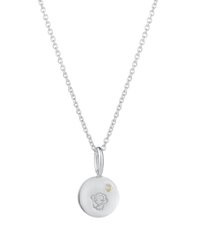 Birthflower Necklace (June) - Sterling Silver