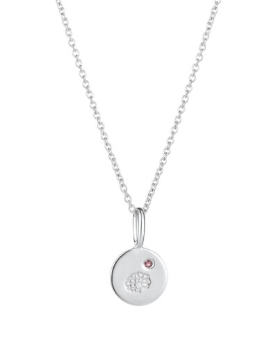 Birthflower Necklace (October) - Sterling Silver